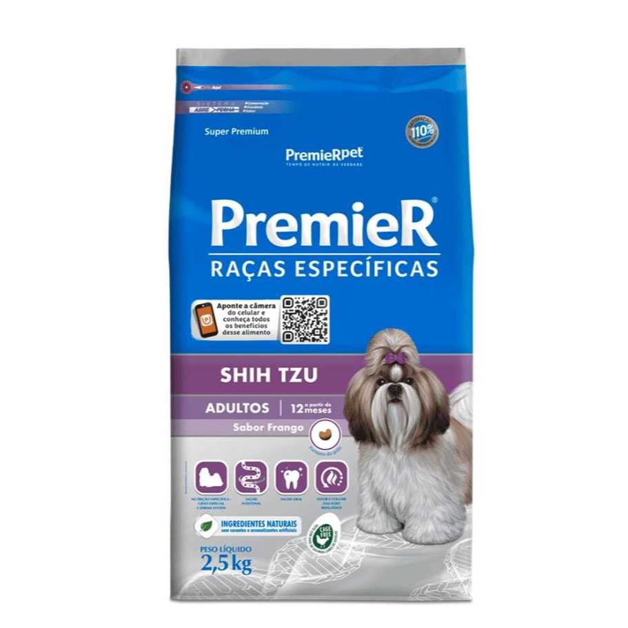 Ração Premier Shih Tzu Adultos Frango Raças Específicas 2,5 kg