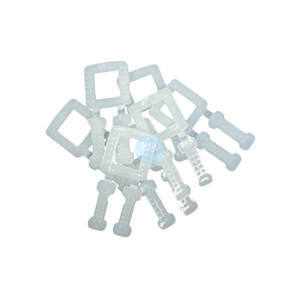Fivelas Plásticas Para Fita de Arquear 16mm - 500 Unidades