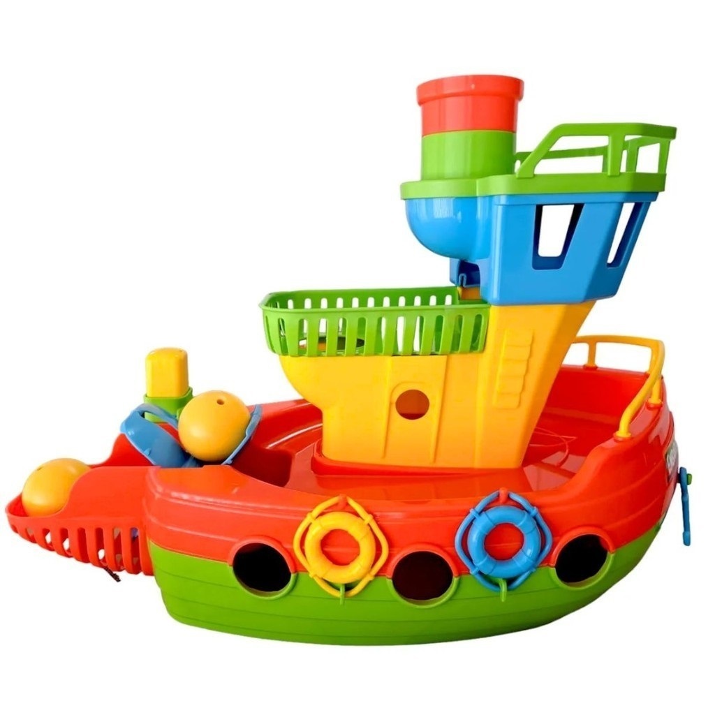 Brinquedo Barco Pirata Navio Infantil Aventura Divertida Didatico Embarcadinho Colorido Bebe Tateti
