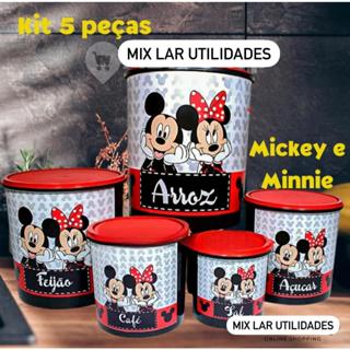 Kit Mantimentos 5 peças Mickey e Minnie Apaixonados - Nova Coleção em Oferta na Shopee
