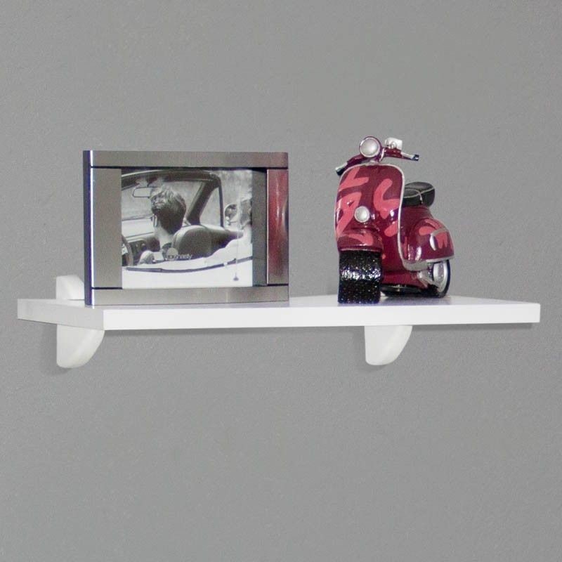 1 Prateleira Lisa Mdf 15mm Branco 60 x 20 Cm, Com 2 Suporte Bico de Tucano , 2 Bucha e 2 Parafusos em Oferta na Shopee