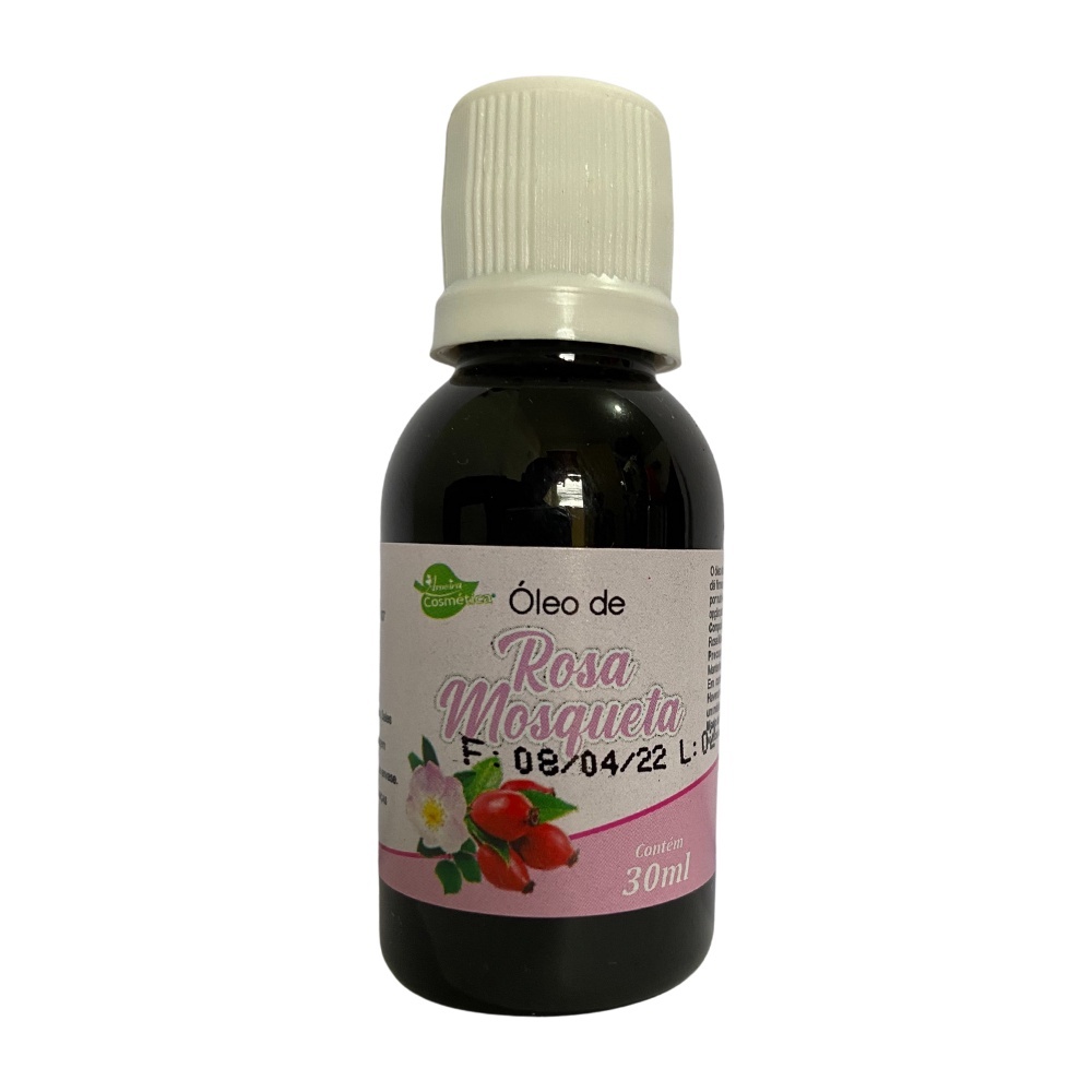 Óleo de Rosa Mosqueta 30mL - Aroeira Cosmética - 100% Vegetal - Hidratação e Regeneração Natural