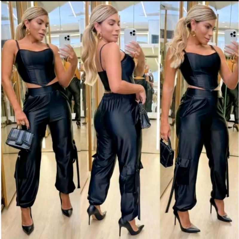 CONJUNTO CALÇA GARGO  MODA  BLOGUEIRA