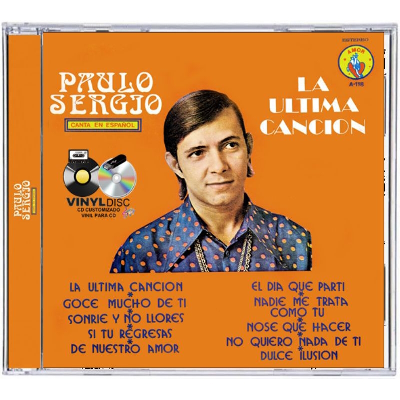 CD Paulo Sérgio - Lá Última Cancion - Edição Vinyl Disc