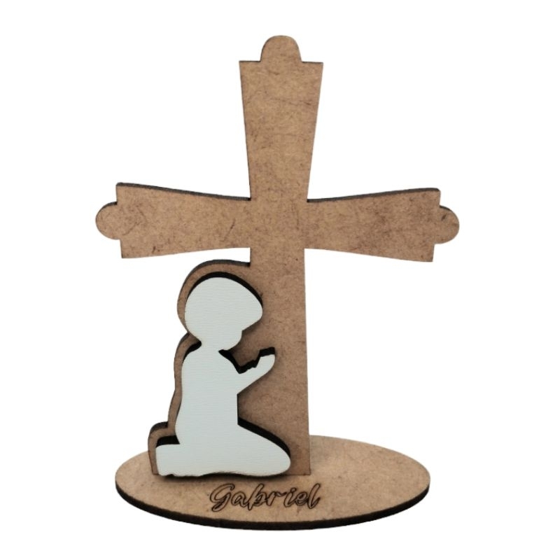 20 Lembrancinha Personalizada de Primeira Eucaristia, Primeira Comunhão, grupo de oração, mdf, 10cm