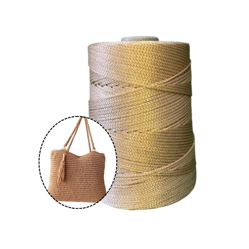 Fio cordão Náutico Rayontex 2,5mm/3mm text 1200 - 500g Crochê artesanato em Oferta na Shopee