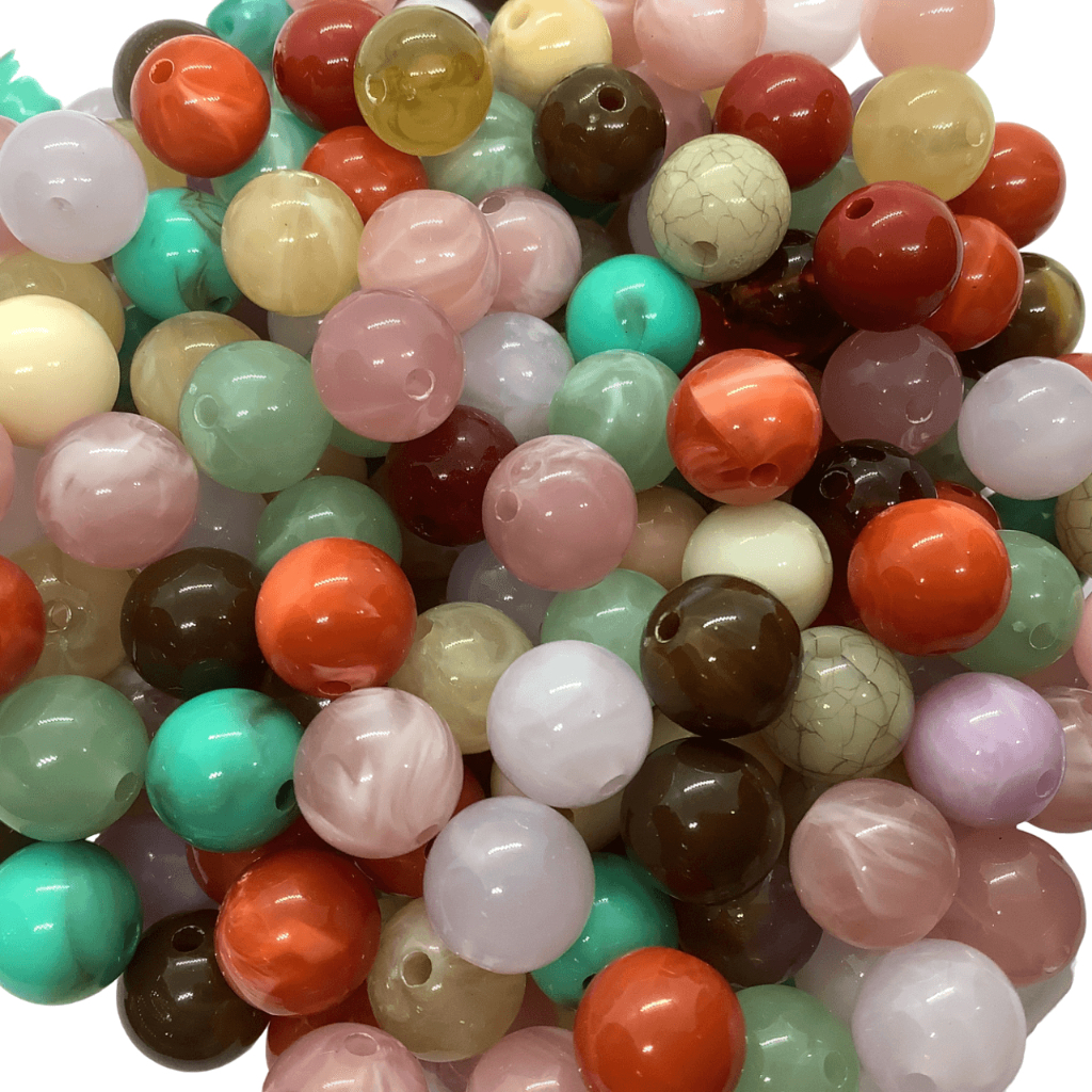Pedra de Resina 10mm Mix de cores 120 unidades