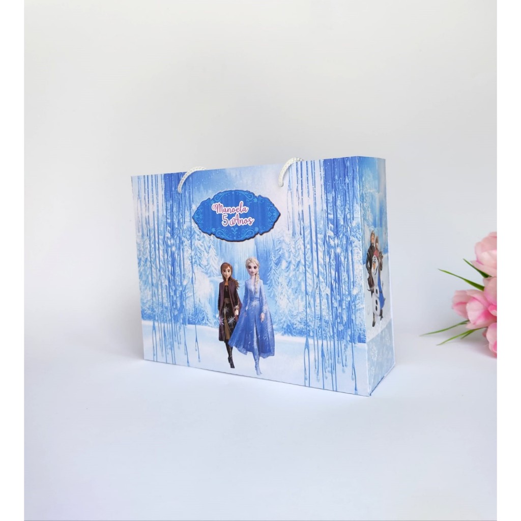 20 Sacolinhas Personalizadas tema Frozen - Lembrancinhas  - Aniversário - Sacolinhas Personalizadas
