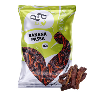 Banana Passa Desidratada Sem Açúcar Natural - P&P em Oferta na Shopee