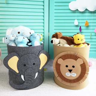 Cesto Organizador Feltro Decorativo Cesta Multiuso Brinquedo Roupa