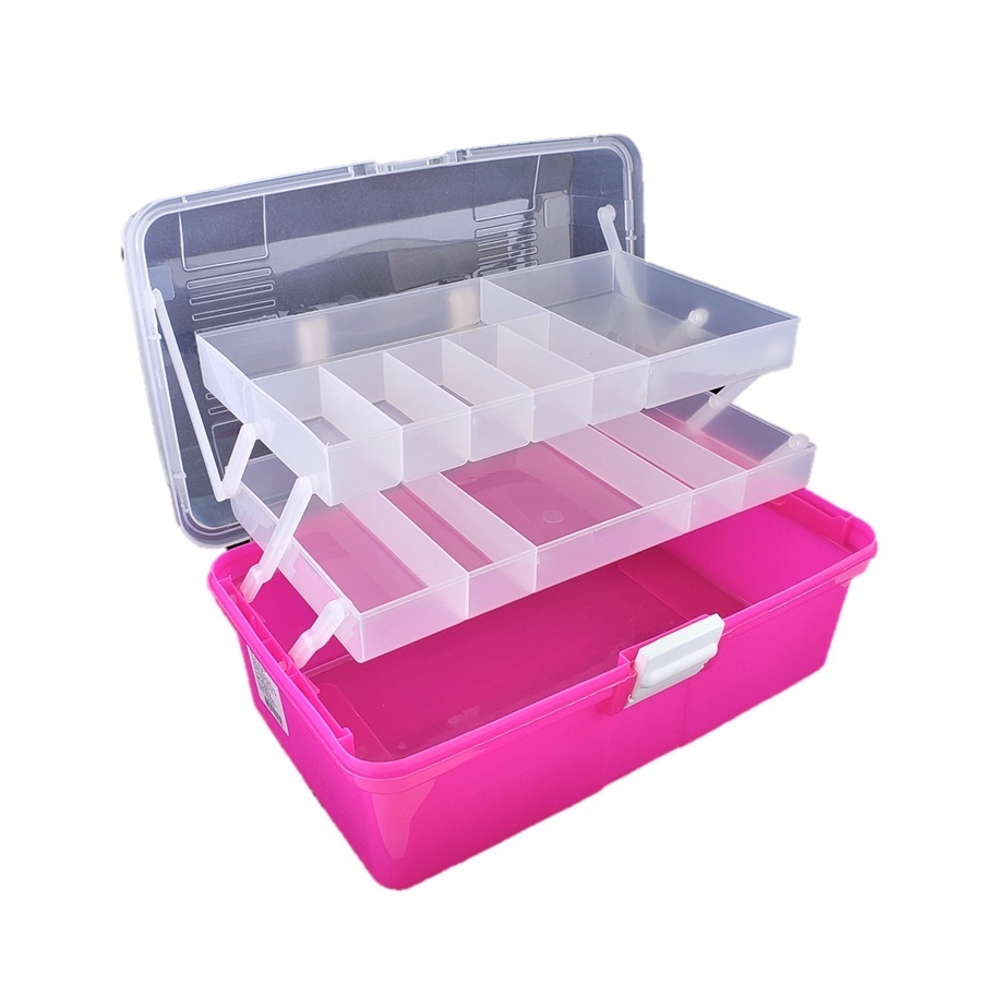 Maleta Organizadora Plástica Multiuso Com Divisórias + Mini Baby Box - Mega Box em Oferta na Shopee
