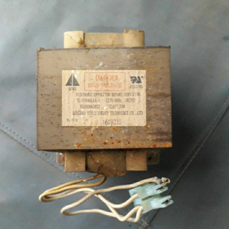 Transformador para microondas LG 110v usado