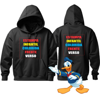 Moletom infantil juvenil Canguru Estampa Personalizada Frente e Verso Colorido Blusa De Frio Transfer Unissex Com Capuz em Oferta na Shopee