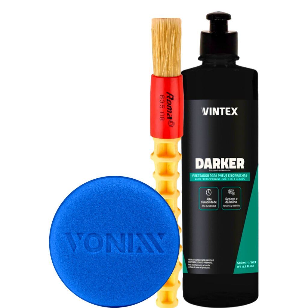Darker 500ml Revitalizador de Pneus e Borrachas Pincel Sortido