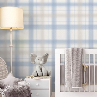 Papel de Parede Xadrez Azul Infantil Autocolante Lavável Quarto Bebê Menino Decoração em Oferta na Shopee