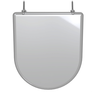 Tampa Sanitário Almofadado Luxo Calypso Cinza Claro Com Dimensão 430 x 370 x 51,5mm Durín em Oferta na Shopee