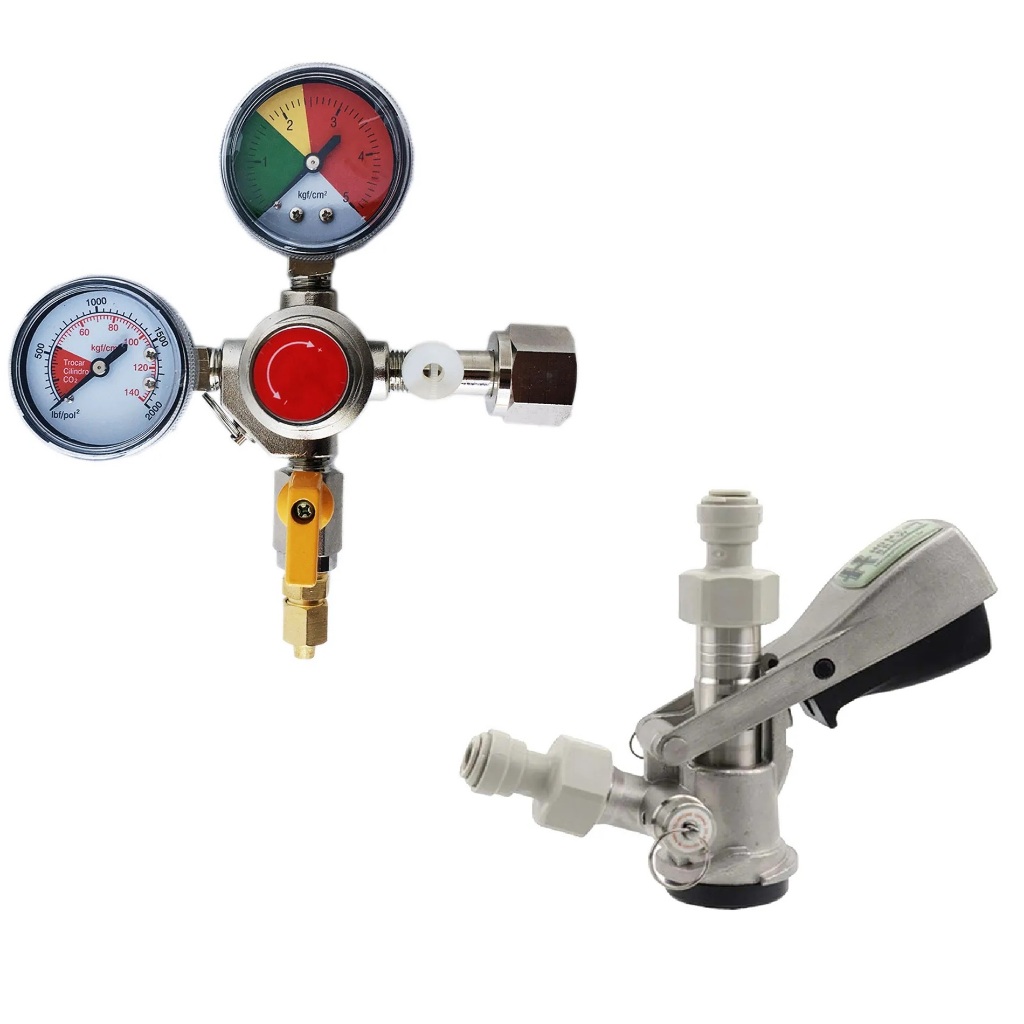 Regulador De Pressão Co2 1 Via + Extratora Tipo S Chopeira em Oferta na Shopee