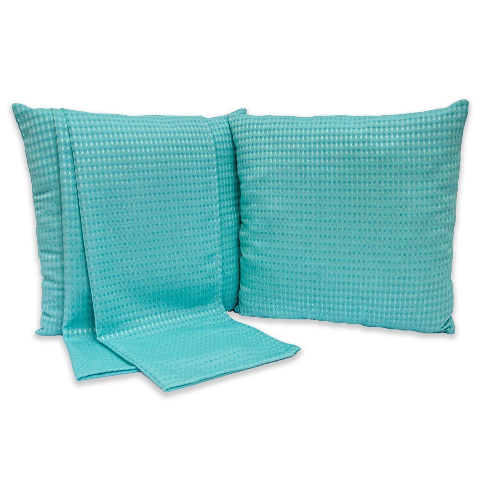 Kit 2 Peças Peseira Solteiro E Capa De Almofada Piquet Liso