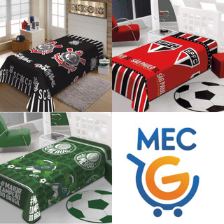 Manta Cobertor Solteiro Time Futebol São Paulo Palmeiras Corinthians Futebol Microfibra 1,50X2,00m em Oferta na Shopee