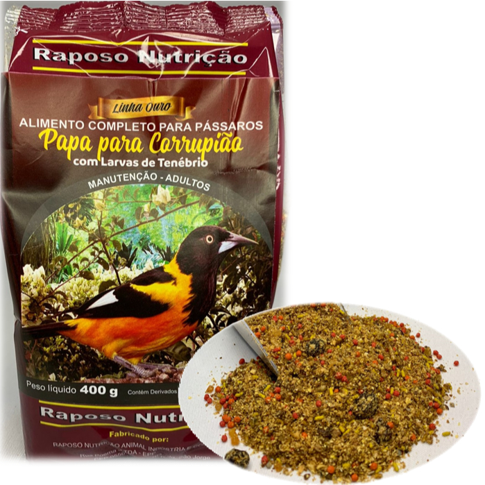 MIx Especial para Corrupião e Sofreu 1.unid x 400gr - Raposo Nutrição