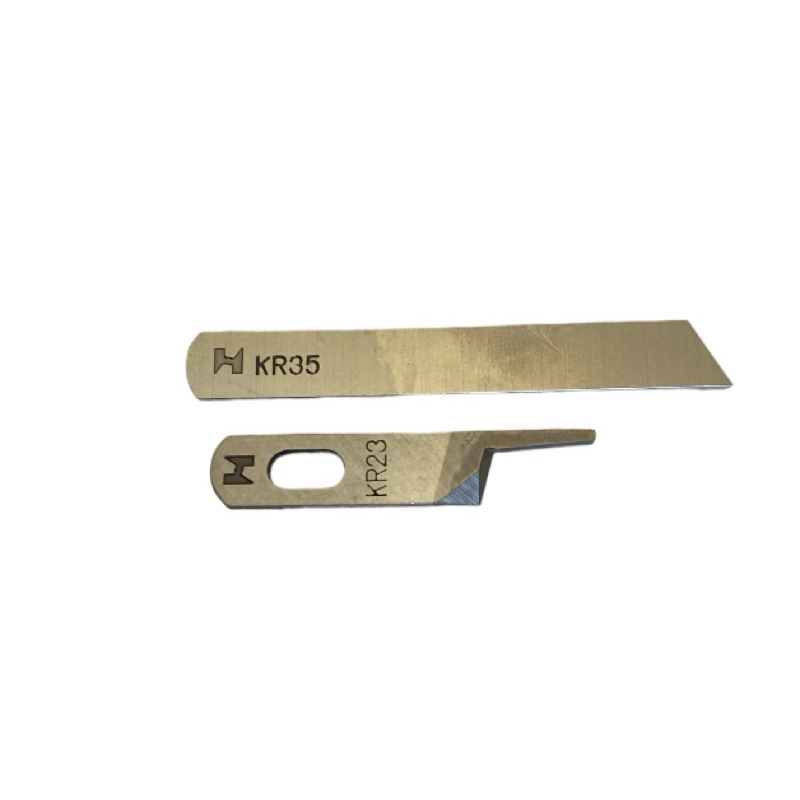 Kit Par Faca Superior e Inferior Overlock Siruba e Outros Modelos KR23 KR35 STRONG H ORIGINAL