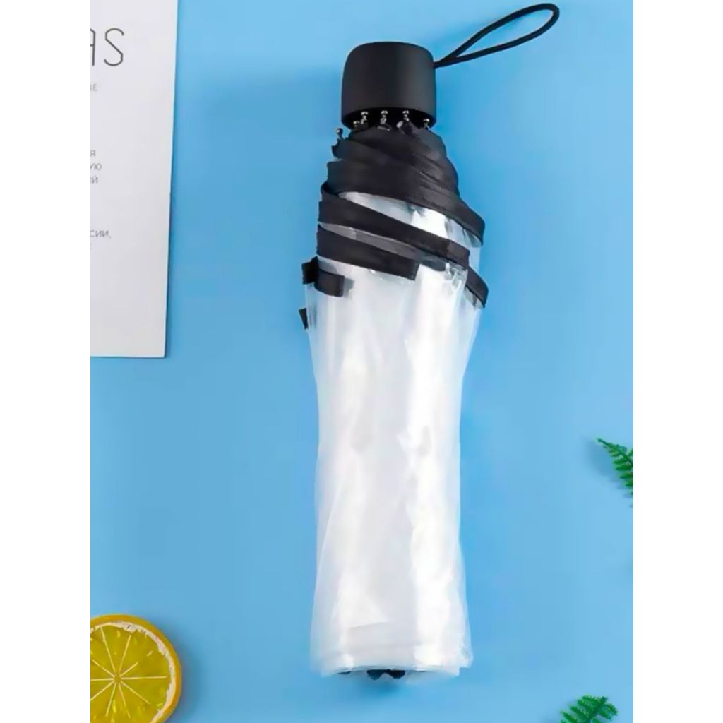 Guarda-Chuva Transparente Automatico Sombrinha Reforçado Portátil Dobrável Coube Na Bolsa 2051 em Oferta na Shopee