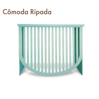 Cômoda Ripada Pintada MDF em Oferta na Shopee