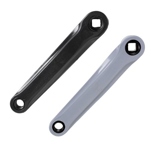 Pedivela Braço Esquerdo Cinza/Preto 170mm Ponta Quadrada De Bike em Oferta na Shopee