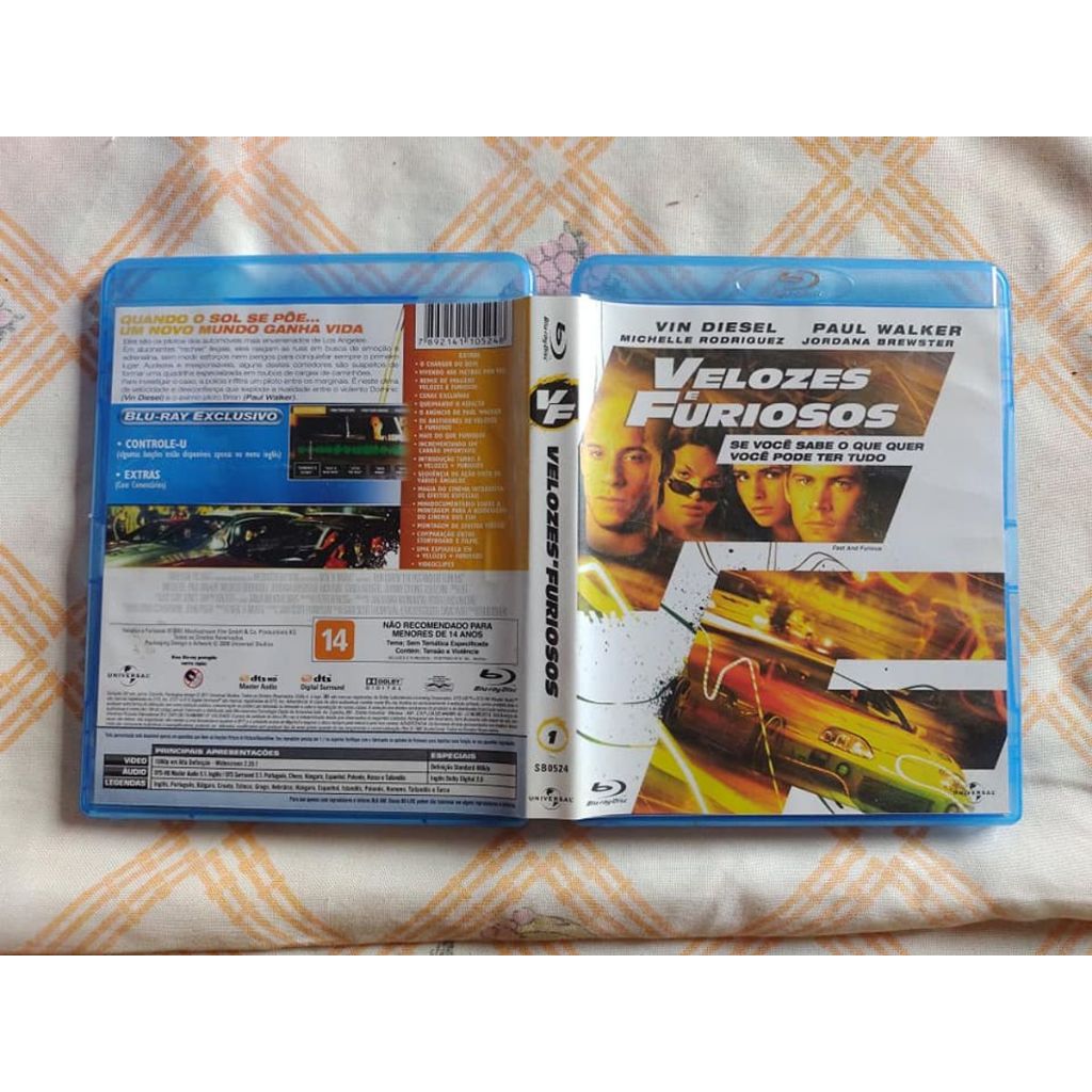 Velozes e Furiosos 1 ou Velozes e Furiosos 5 Operação Rio - Bluray Filme Dublado
