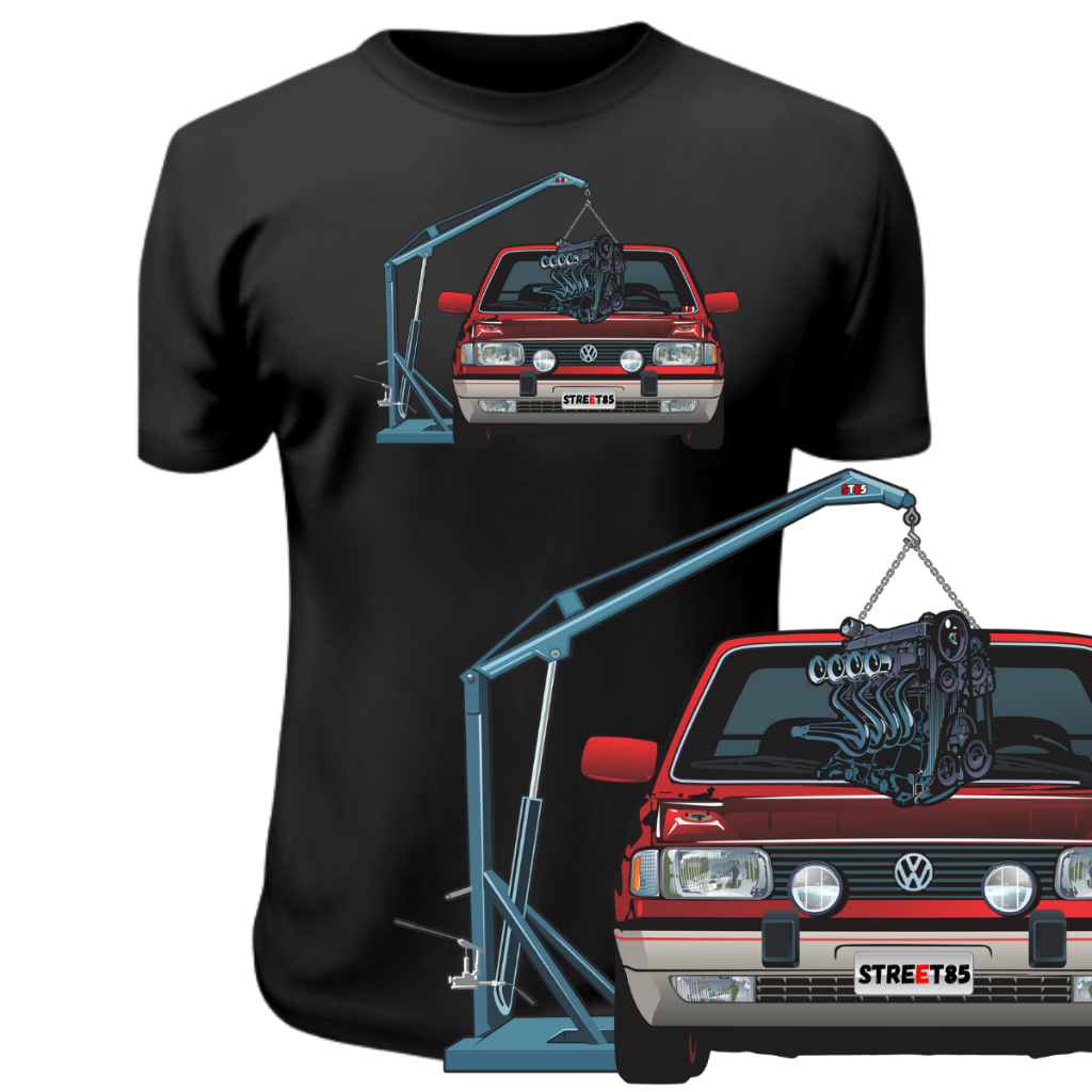 Camiseta Gol Quadrado Gti Recaro Volks Vintage De Carro Antigo 100% Algodão
