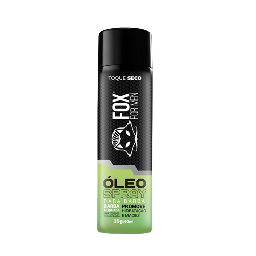 ÓLEO PARA BARBA EM SPRAY 60ML FOX FOR MEN