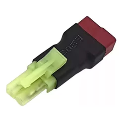 Conector Adaptador Mini Tamiya Macho Deans T Femea Airsoft