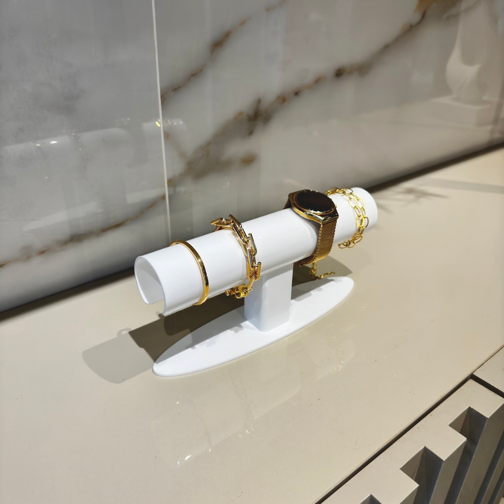 Expositor de Joias Redondo - Pulseiras e Braceletes - Branco em Oferta na Shopee