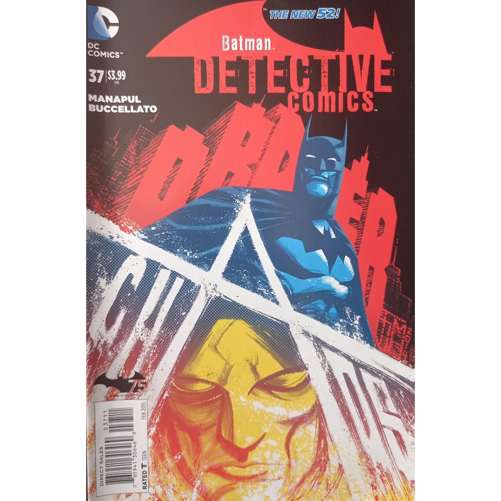 Hq DC Batman Detective Comics 37  - The New 52! - Importada - 2015 - DC Comics