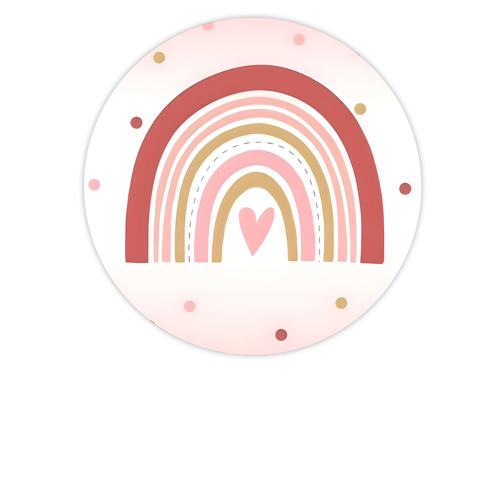 PAINEL REDONDO TECIDO SUBLIMADO ARCO IRIS BOHO em Oferta na Shopee