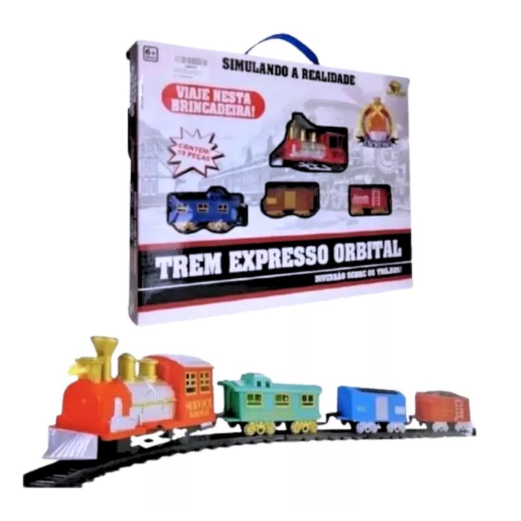 Trem Locomotiva Eletrico Ferrorama Expresso Art BrinK