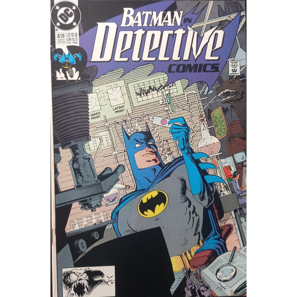 Hq DC Batman Detective Comics 619  - Vintage - Importada - 1990 - DC Comics