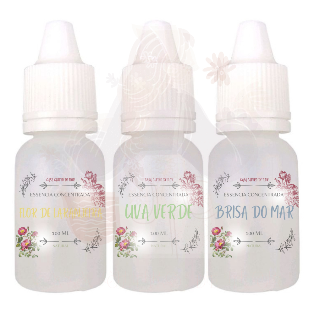 Kit 3 Essências Combinada Aromatizantes Para Velas Artesanal