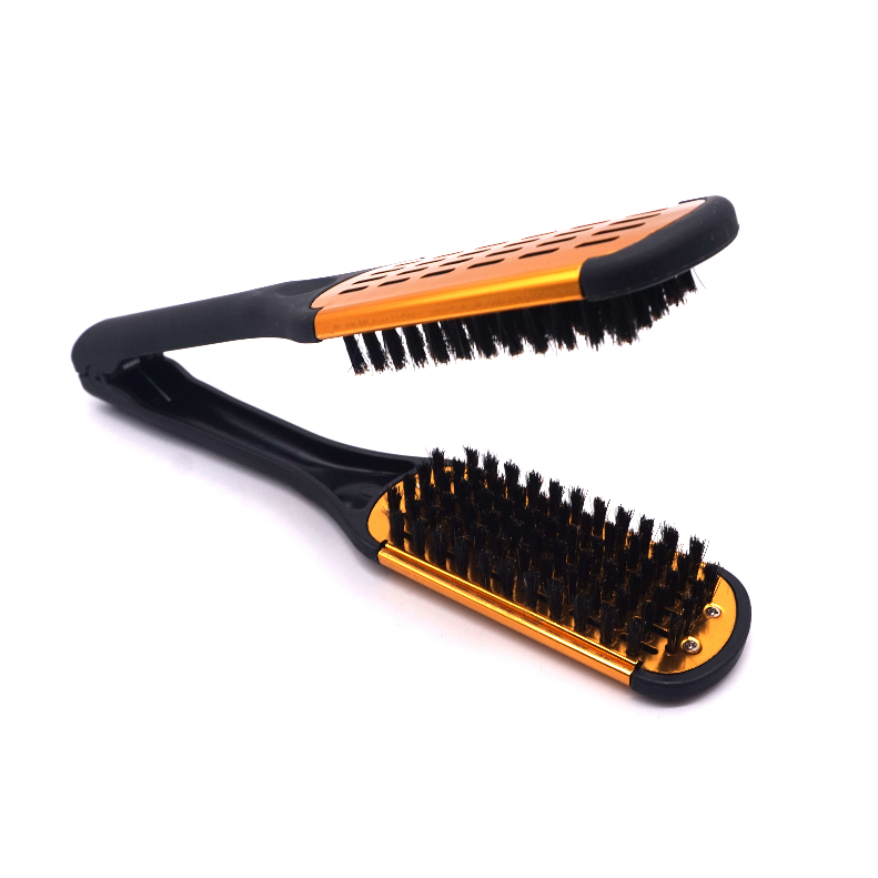 Escova Auxiliar Para Prancha Escova Dupla de Cerâmica Escova Auxiliar Para Chapinha de Cabelo