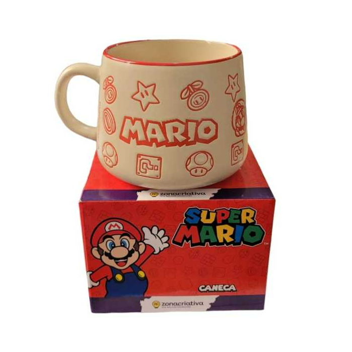 Caneca Super Mario Bros Moma 500 ml Oficial Nintendo em Oferta na Shopee