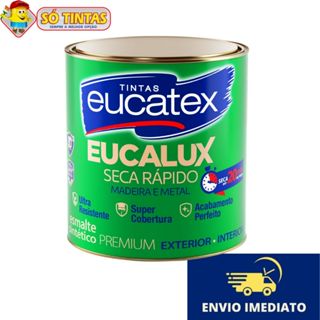 Tinta para Madeira e Metal Esmalte Sintético Premium Eucalux 900ml Eucatex Fosco Várias Cores em Oferta na Shopee