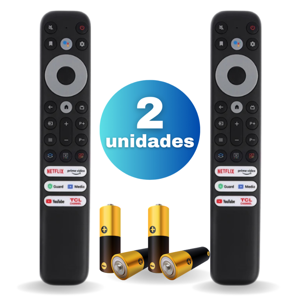 Controle Remoto Compatível TCL Smart Tv 4K 8K Android GoogleTv Rc902v