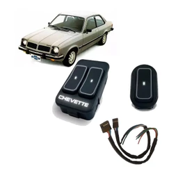 Kit Botão Vidro Elétrico+chicotes Ultra Led Branco Chevette / I.70.ch0102.BR - I.70.GM0101U.BR