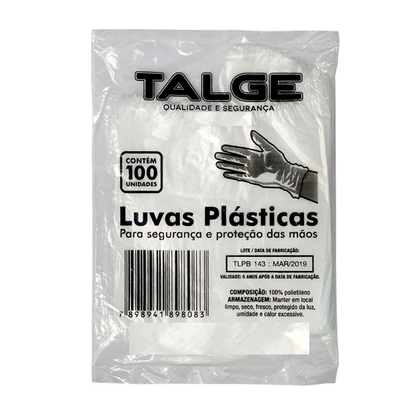 Luva Descartável Plástica Com 2000 Unidades Talge em Oferta na Shopee