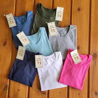 Kit sortido 3 Camiseta Blusa Infantil Menina Manga Longa sem Estampa em Oferta na Shopee