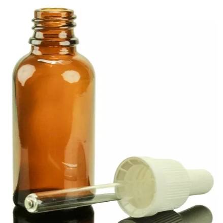 100 Frascos de Vidro Ambar 30ml Conta Gota Com Canula de Vidro , Tampa Lacre e Bulbo de Silicone