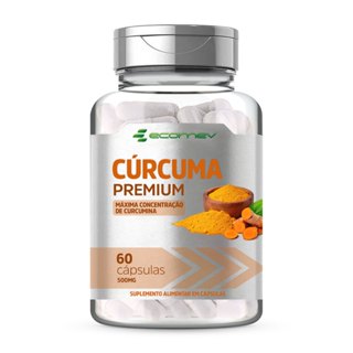 Curcuma Longa Curcumina Pura 500Mg 60Cáps - Ecomev em Oferta na Shopee