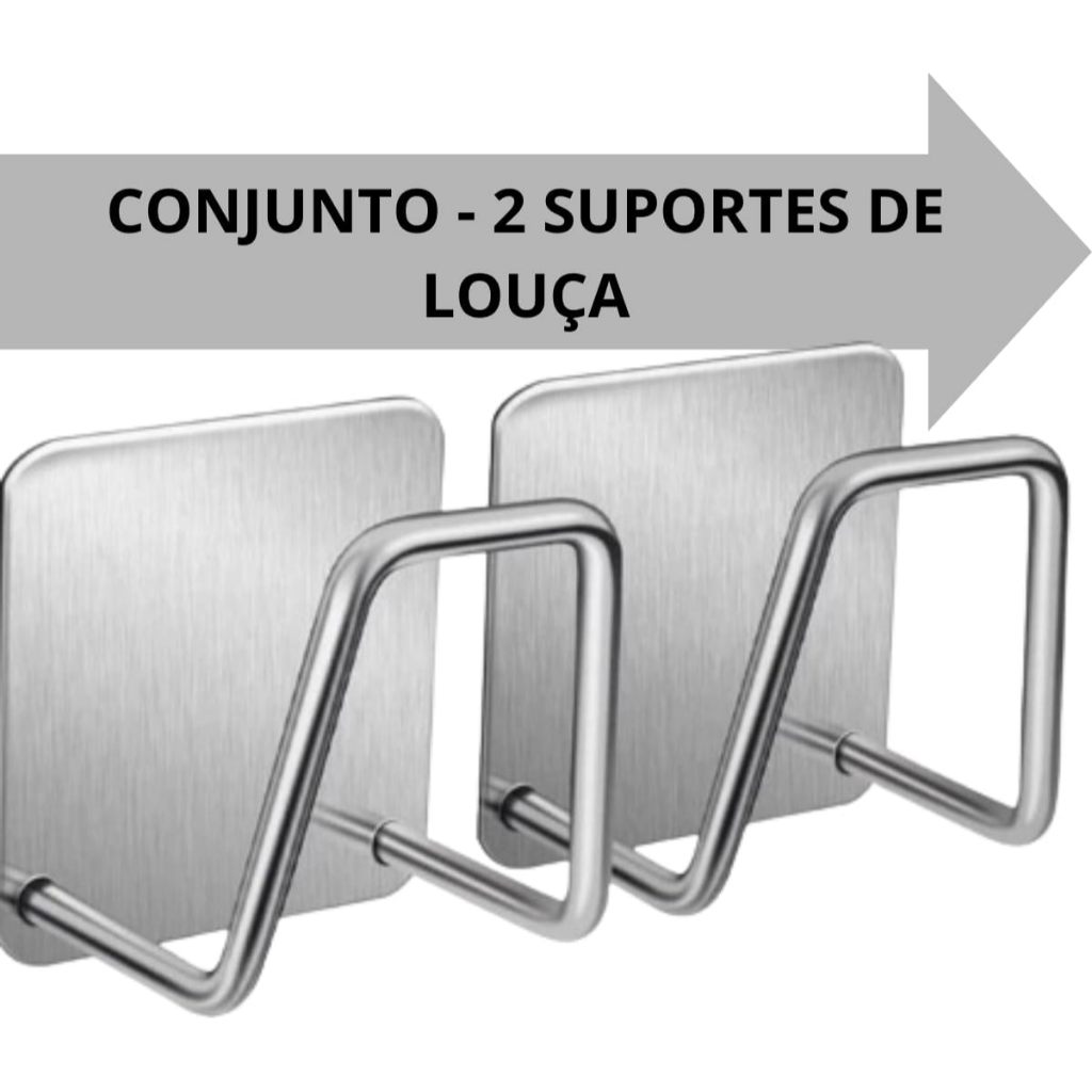 Kit Suporte Para Esponja Aço inoxidável Suporte Porta Bucha De Pia Prateleira