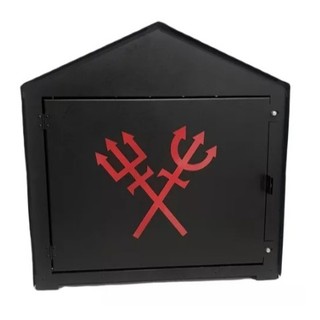 Tronqueira Casinha para Exu e Pomba Gira 45x45x23 C/ Tridente