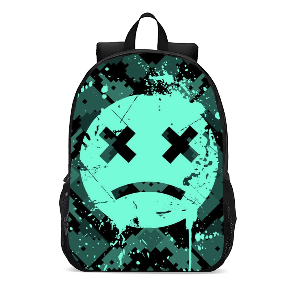 Mochila Escolar Infantil Juvenil Emoji sad style streetwear material escolar promoção